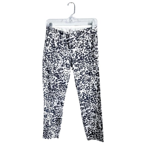 J. Crew Favorite Fit Snow Leopard Print Pant - Picture 1 of 9